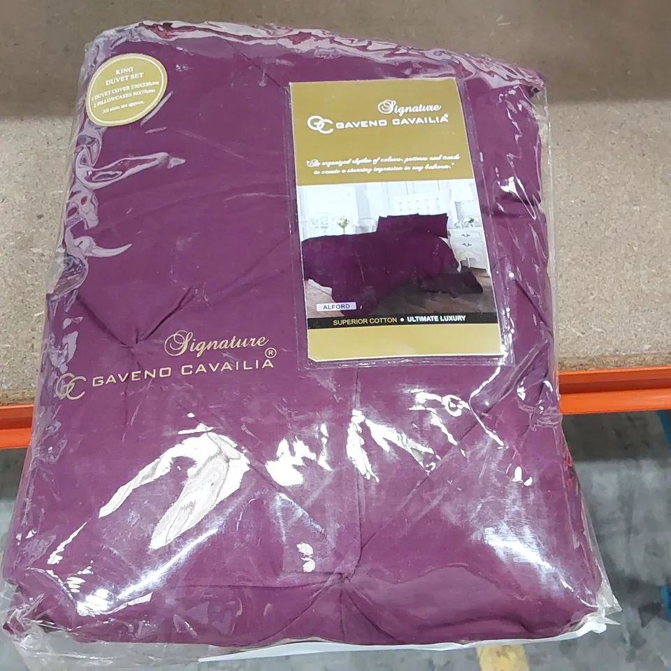 BAGGED BARNEY 180 TC PERCALE DUVET COVER SET - KING SIZE 