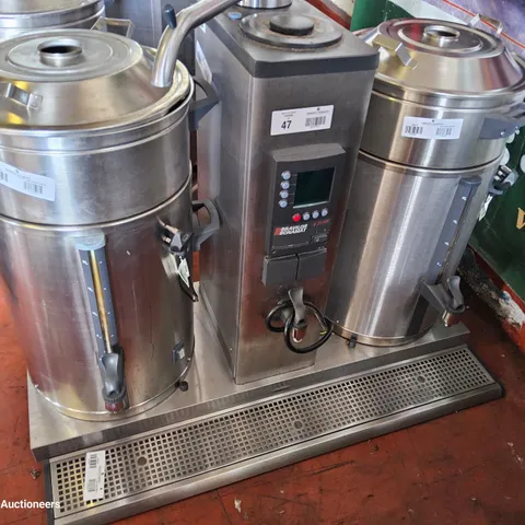 BRAVILOR BONAMAT B20-HV HOT WATER BOILER WITH 2 URNS