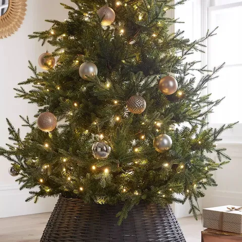 BOXED SLATE GREY WILLOW TREE SKIRT - 50X70