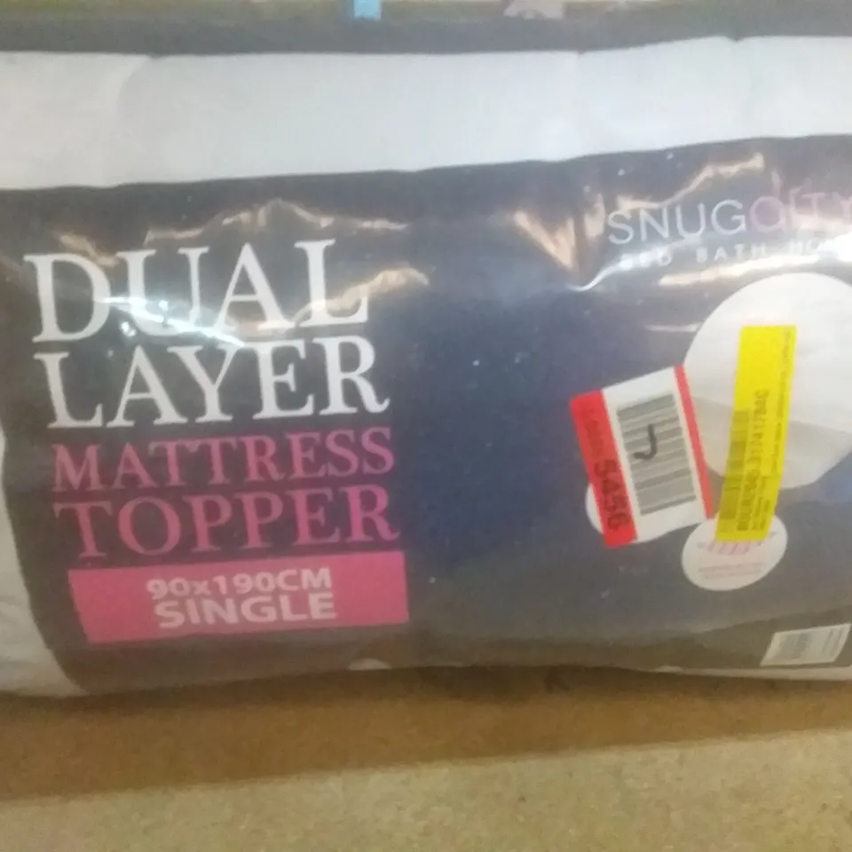 DUAL LAYER MATRESS TOPPER SINGLE 