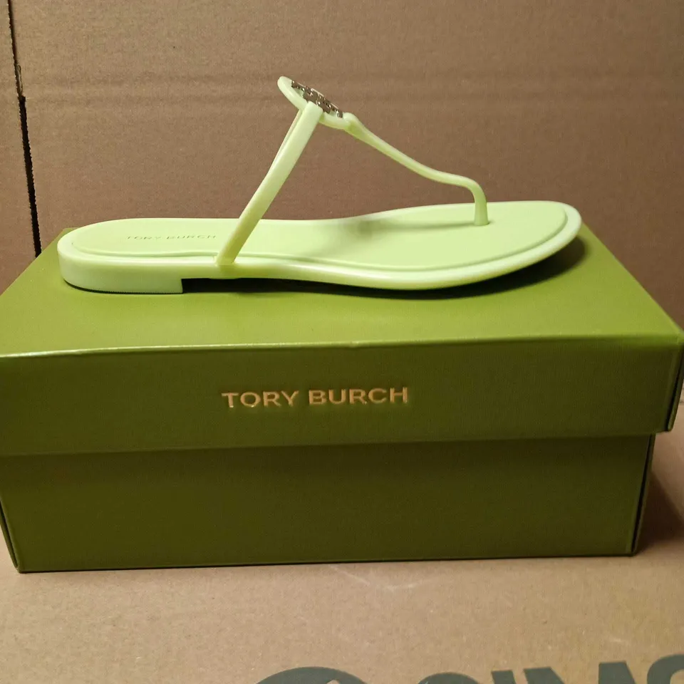 TORY BURCH MINT GREEN WOMEN'S SANDALS – THONG FLIP FLOPS SIZE 5 US