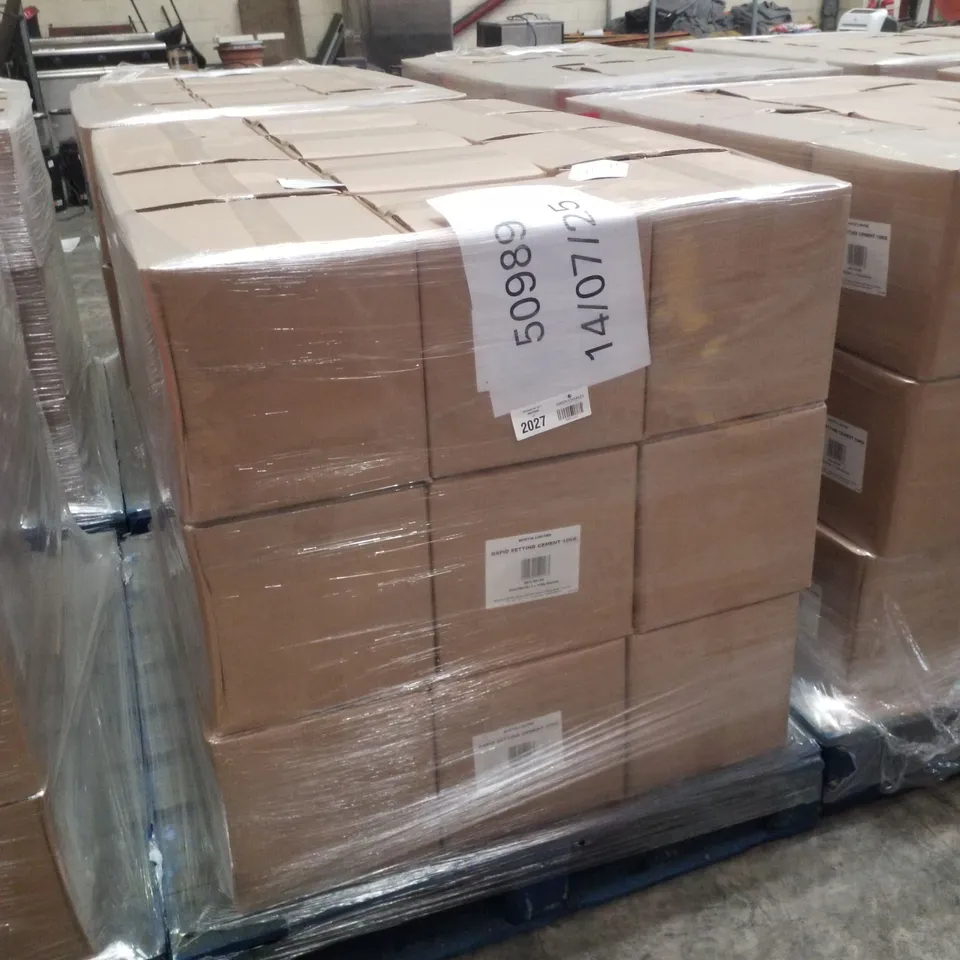 PALLET CONTAINING APPROXIMATELY 36 BUCKETS OF BOSTIK CEMENTONE RAPID SETTING WATERPROOF CEMENT 10KG