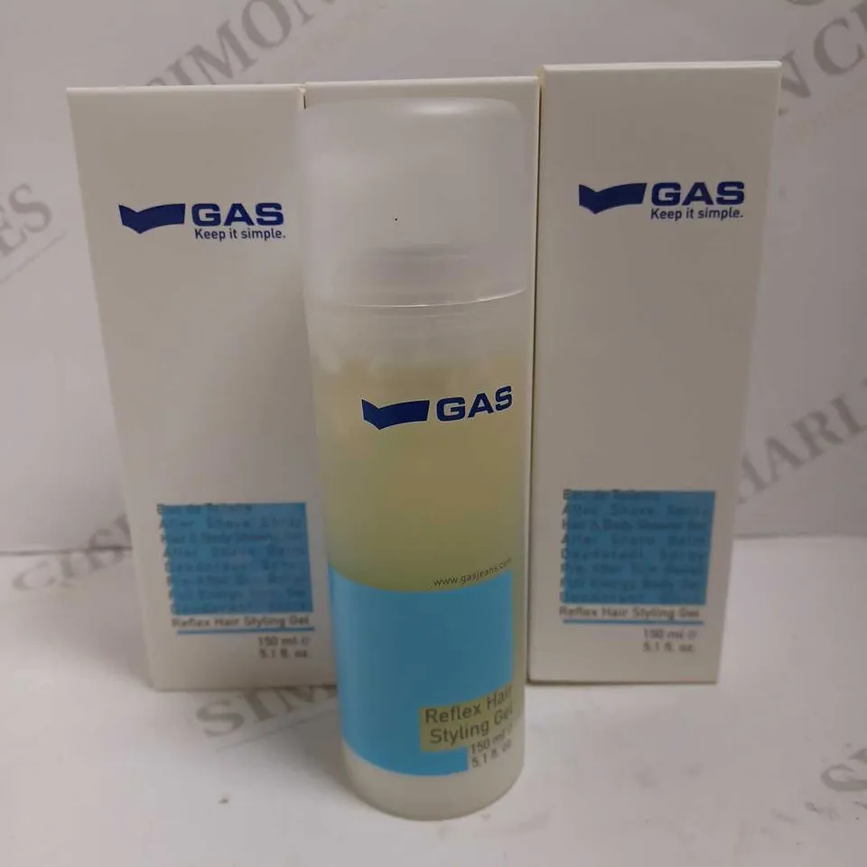 LOT OF APPROX 12 X 150ML GAS KEEP IT SIMPLE REFLIEX HAIR STYLING GEL