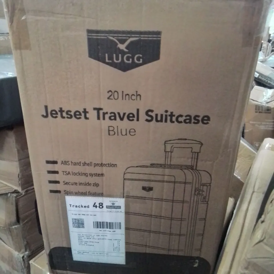 BOXED JETSET TRAVEL SUITCASE IN BLUE