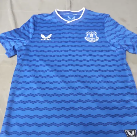 EVERTON FC FOOTBALL JERSEY – HARRISON ON BACK - SIZE JM