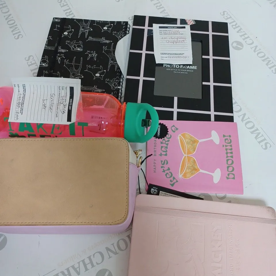 LOT OF  ASSORTED HOUSEHOLD  ITEMS  TO INCLUDE , CALENDERS , BOTTLES AND CARDS 