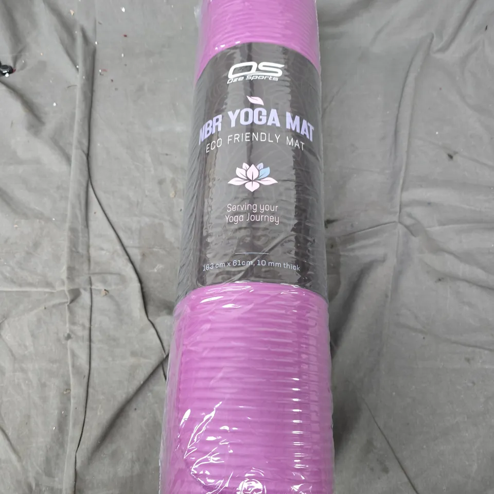 OZE SPORTS ECO FRIENDLY NBR YOGA MAT IN PURPLE