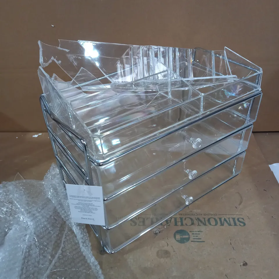 TILI FRAMED ACRYLIC STORAGE DRAWER SET