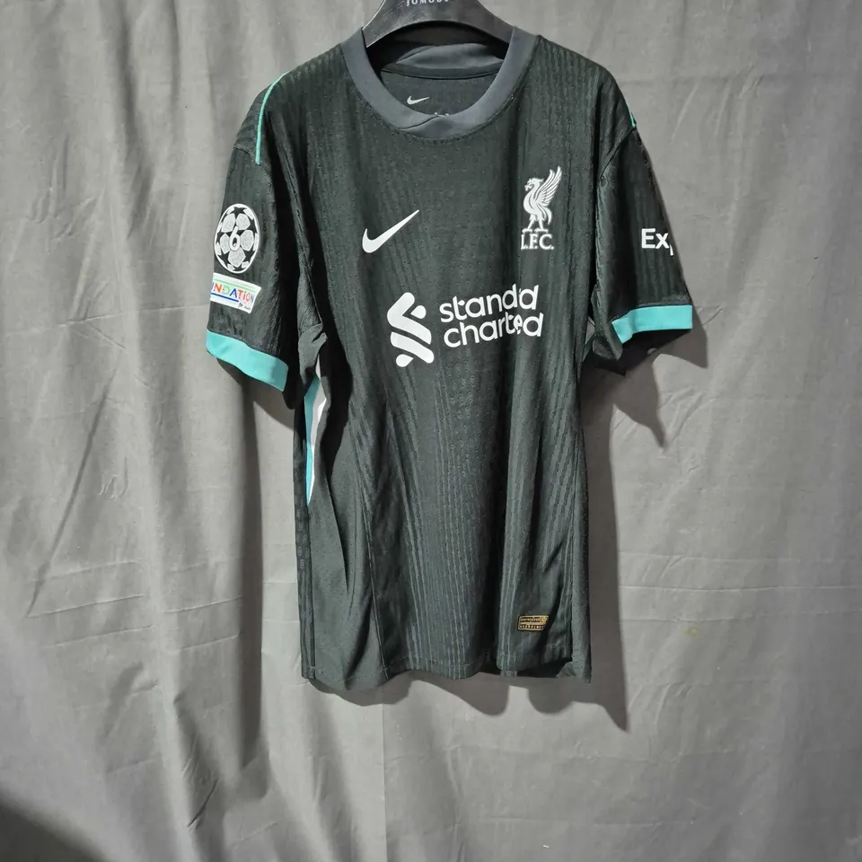LIVERPOOL FC NIKE FOOTBALL SHIRT – ALEXANDER-ARNOLD 66 – XL – BLACK/TEAL AWAY KIT