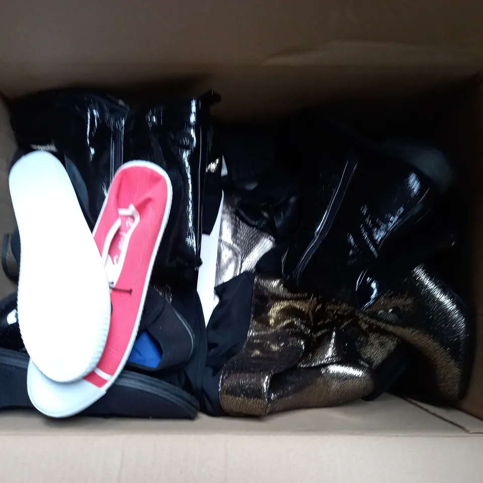 LARGE QUANTITY OF ASSORTED WOMENS SHOES IN VARIOUS SIZES, COLOURS AND STYLES