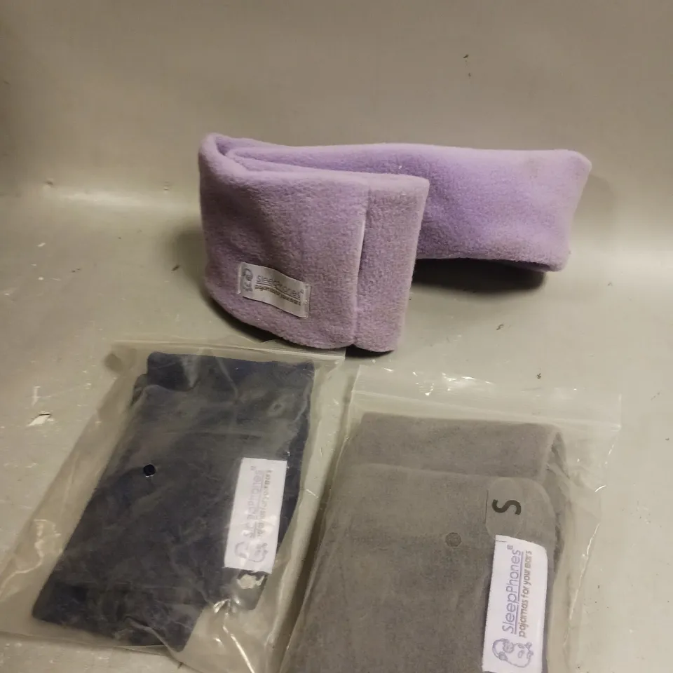 3 X SLEEP-PHONES SLEEPING HEADPHONE HEADBANDS 