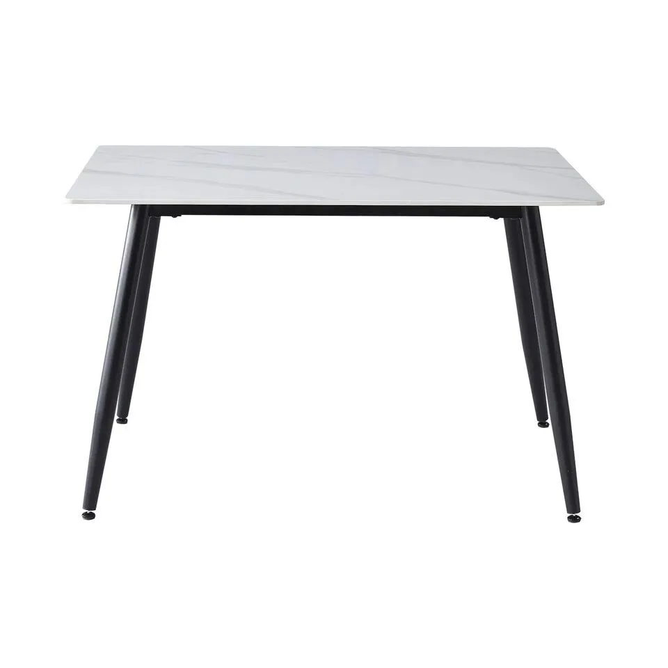 BOXED 120CM MODERN 4 SEATER RECTANGLE SHAPE TOP KITCHEN & DINING ROOM TABLE