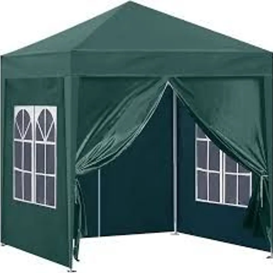 BOXED CLIPOP PORTABLE HEAVY DUTY POP-UP GAZEBO 3 x 3m - GREEN 