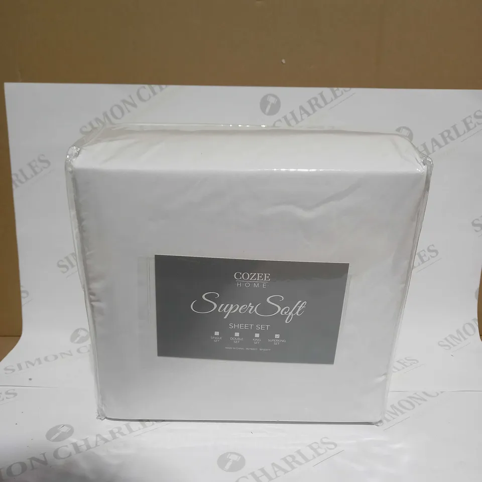 COZEE HOME SUPERSOFT SHEET SET - SUPERKING