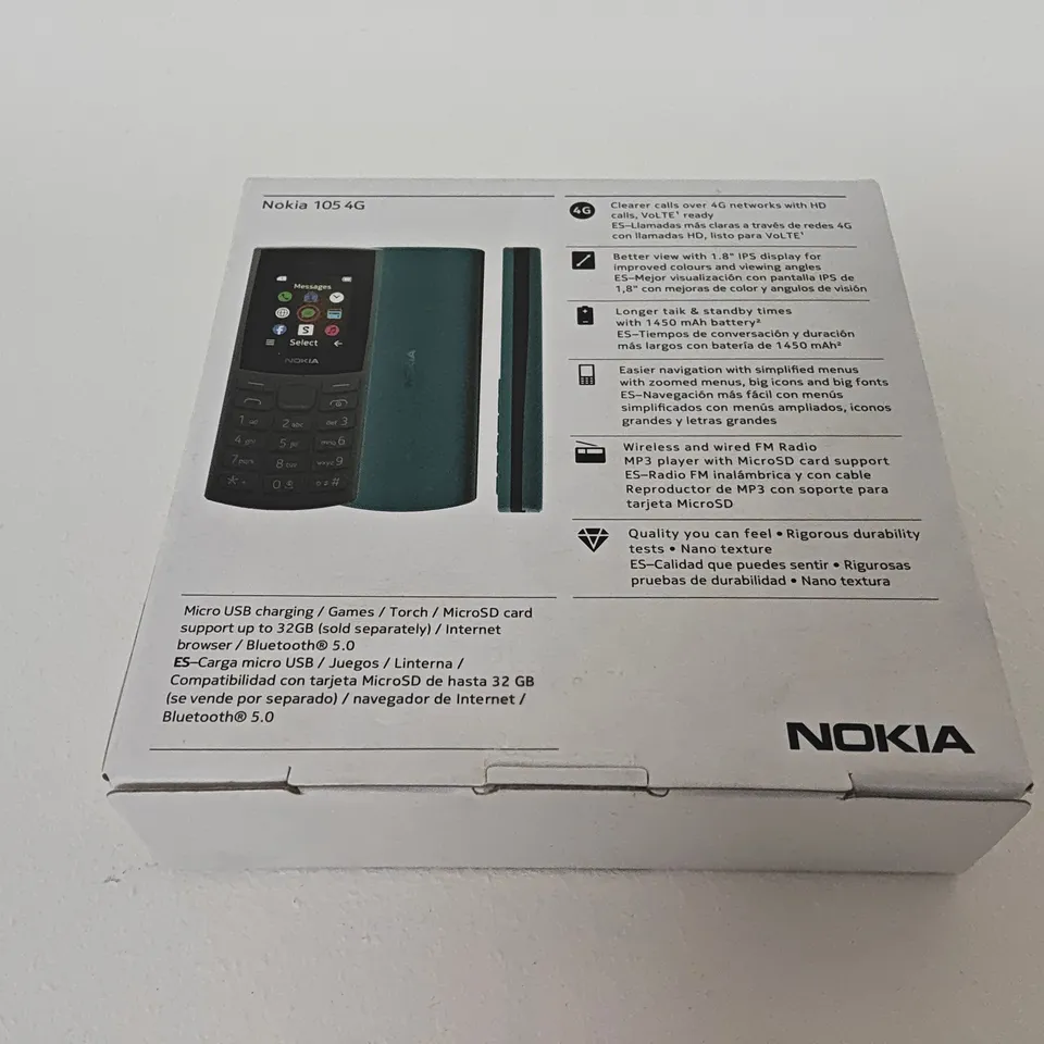 SEALED NOKIA 105 4G IN BLACK - TA-1557