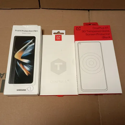 APPROX 20 ASSORTED MOBILE PHONE ACCESSORIES TO INCLUDE SAMSUNG GALAXY Z FOLD4 FRONT PROTECTION FILM, ONEPLUS 8T ACCESSORIES