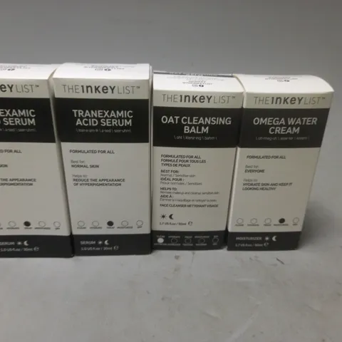 LOT OF 4 THE INKEY LIST SKIN CARE PRODUCTS TO INCLUDE SERUM 30ML, CREAM 50ML AND CLEANSING BALM 50ML