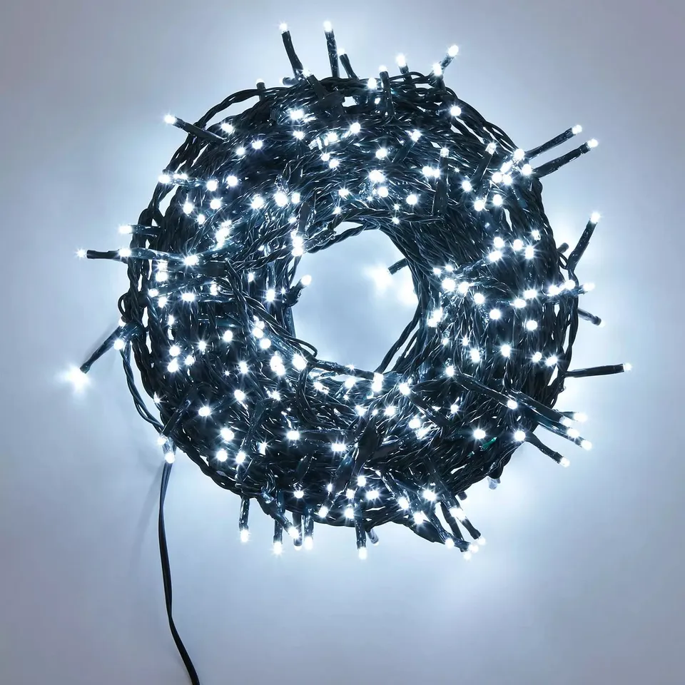 FESTIVE 500 SPARKLE CHRISTMAS LIGHTS - COOL WHITE