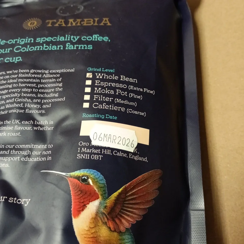 TAMBIA CASTILLO SPECIALITY COFFEE MEDIUM ROAST 500G