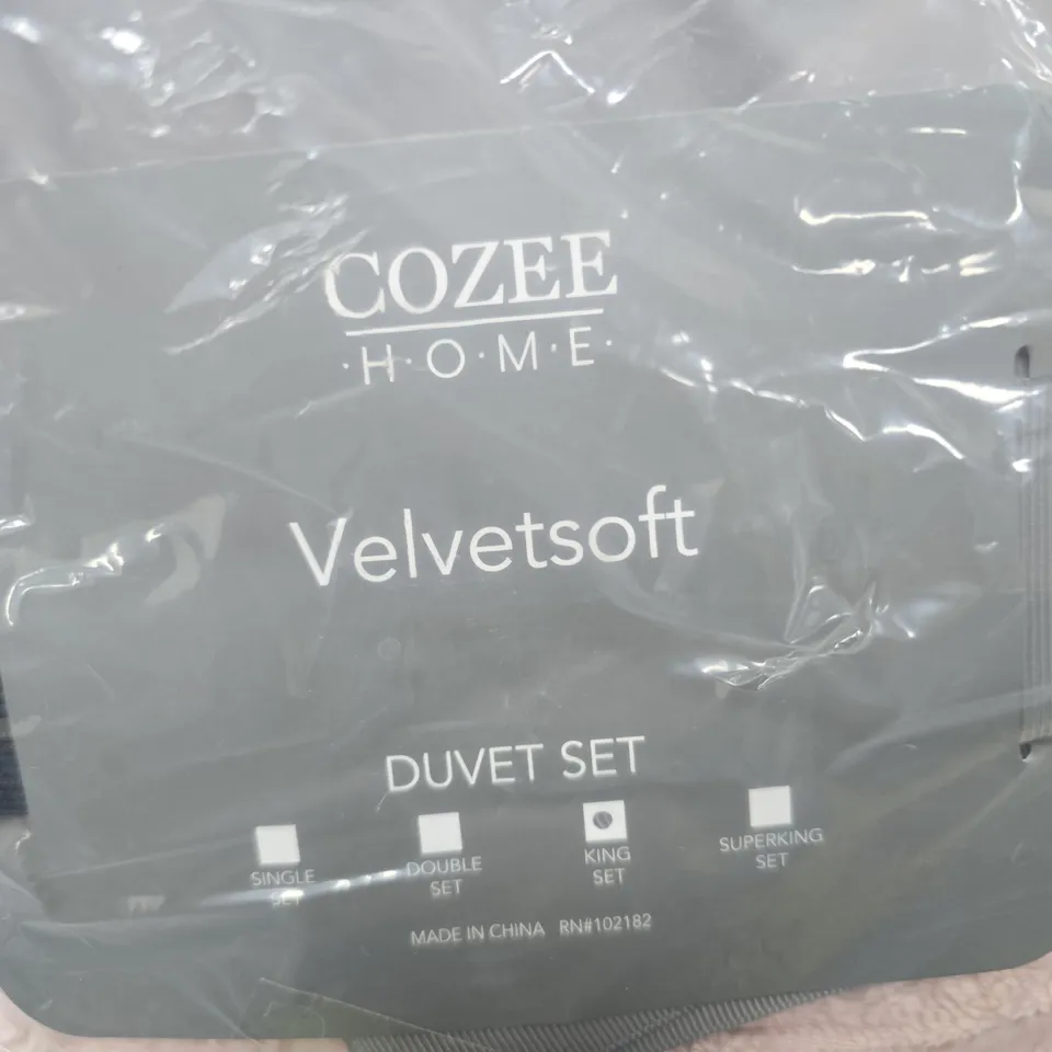 COZEE HOME VELVETSOFT DUVET SET – PINK