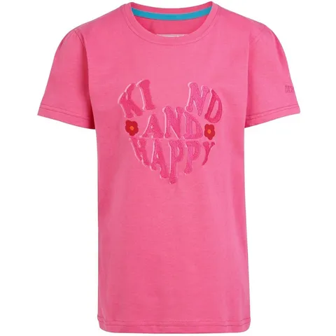 REGATTA KIDS BOSLEY VII SHORT SLEEVE FLAMINGO PINK T-SHIRT 3-4 YEARS