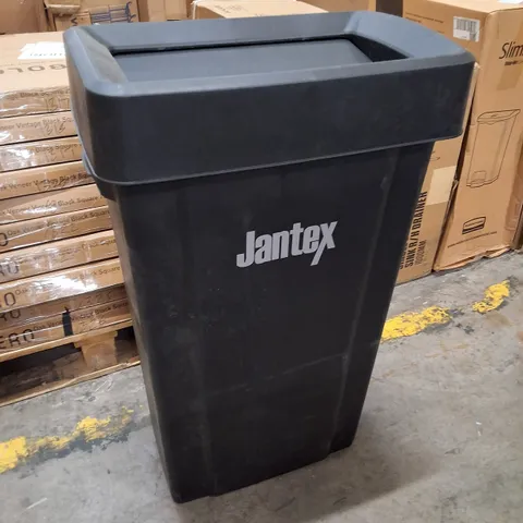 JANTEX SLIM BIN BLACK 80LTR WITH LID