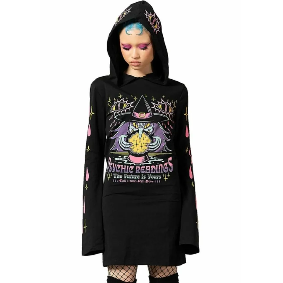 BRAND NEW KILLSTAR - CRYSTAL GAZER - BLACK DRESS SIZE XS