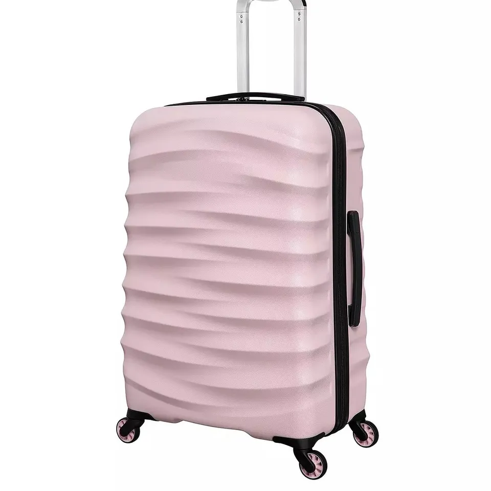 BOXED IT LUGGAGE PINK HARDSHELL SUITCASE - MEDIUM
