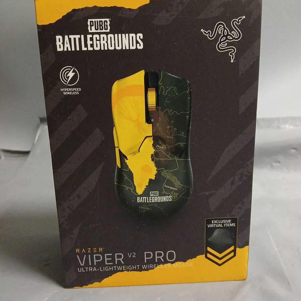 SEALED RAZER VIPER V2 PRO WIRELESS MOUSE - PUBG BRANDED