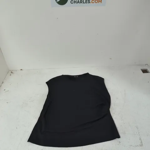 MANGO WOMEN'S BLACK SLEEVELESS TOP – XXL (EU/USA) 
