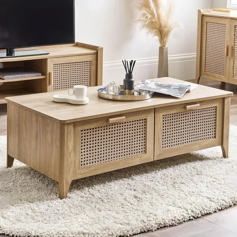 BOXED ALEFIYAH 4 LEGS COFFEE TABLE WITH STORAGE
