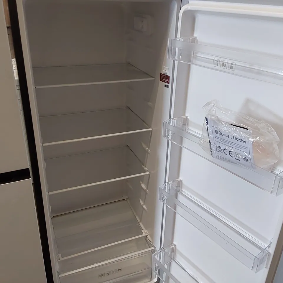 RUSSELL HOBBS RH55LF143B 242L LARDER FRIDGE, 55CM WIDE, 4 SHELVES, 4 DOOR RACKS, LED LIGHT, BLACK [ENERGY CLASS F] - UNPROCESSED RETURN 