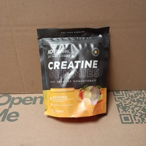 XO FITNESS CREATINE GUMMIES PEACH AND MANGO MADNESS 60 GUMMIES