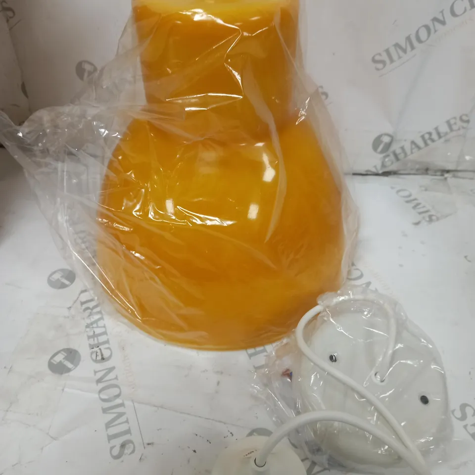 METRO LANE HAMMOND VERRE 1-LIGHT DOME PENDANT - YELLOW