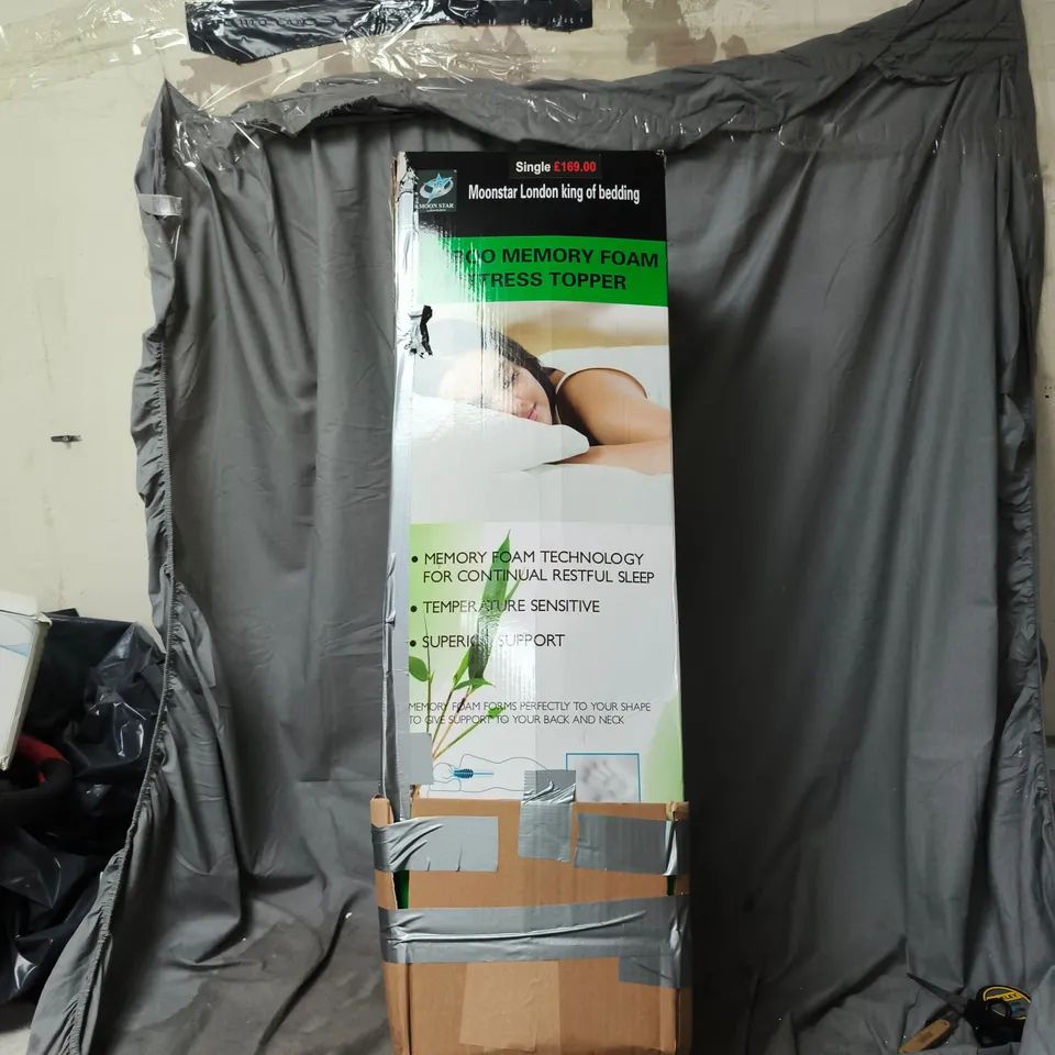 MOONSTAR LONDON MEMORY FOAM MATTRESS TOPPER – SINGLE SIZE