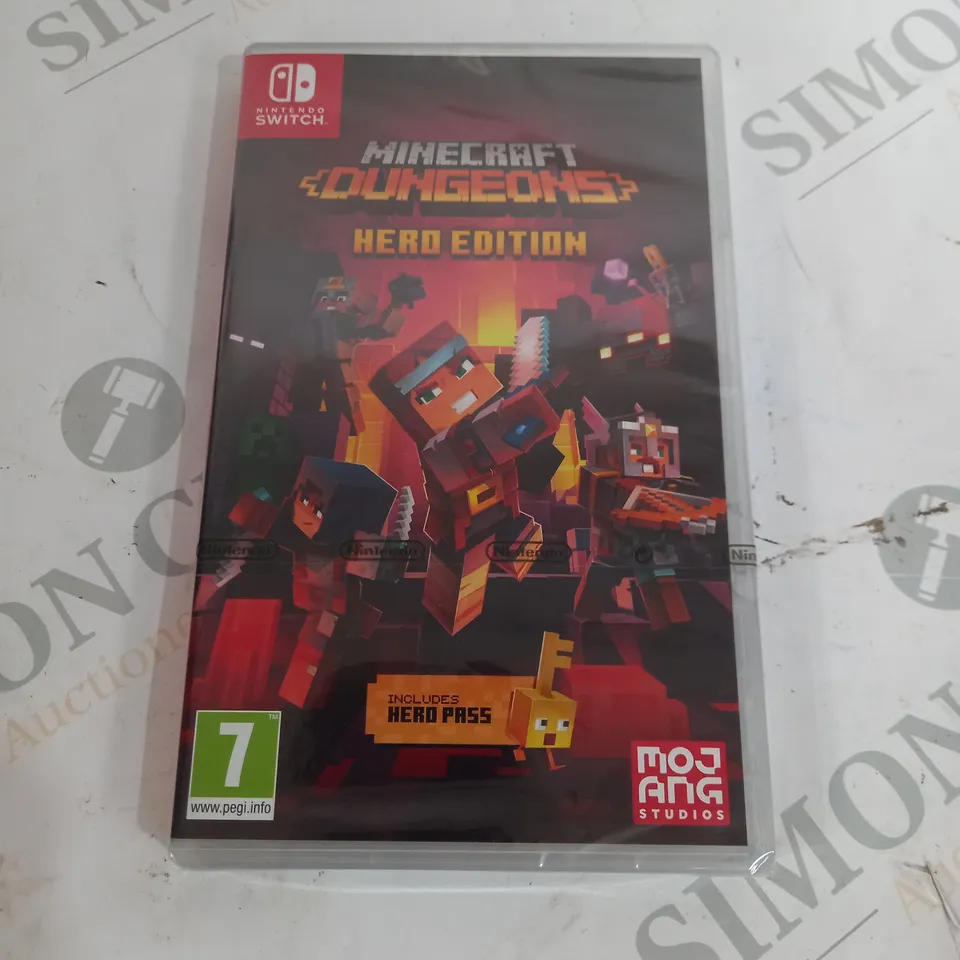 BOXED CELLPHANE WRAPPED MINECRAFT DUNGEONE HERD EDITION FOR NINTENDO SWITCH