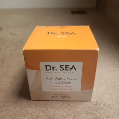DR. SEA ANTI-AGING FACIAL NIGHT CREAM – 50 ML (RETINOL, COLLAGEN & HYALURONIC ACID)