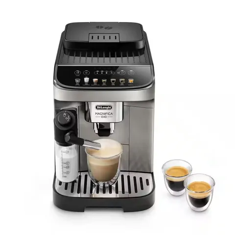 BOXED MAGNIFICA EVO FULLY AUTOMATIC BEAN TO CUP COFFEE MACHINE - TITANIUM/ BLACK