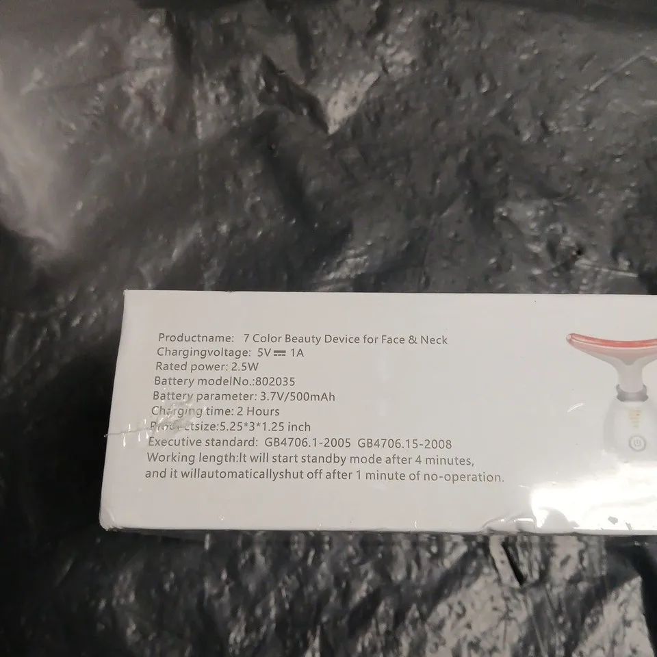 7-COLOUR BEAUTY DEVICE FOR FACE & NECK - SEALED