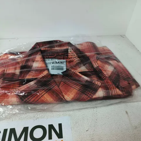 NVLT ORANGE PLAID JACKET– UK SIZE L/G