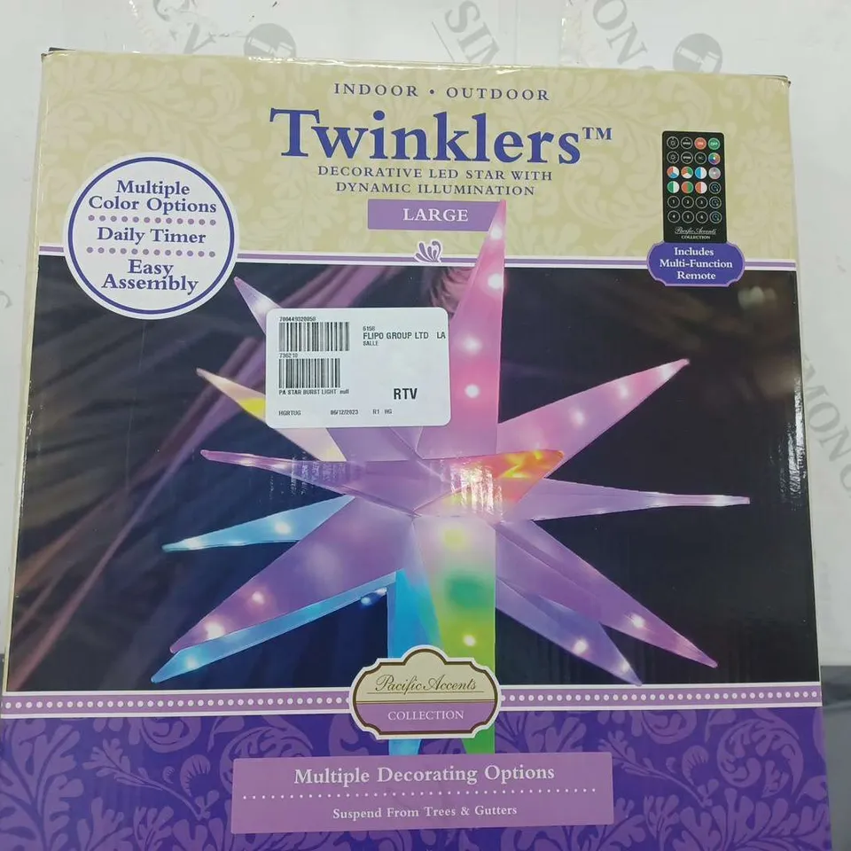 BOXED PACIFIC ACCENTS STAR BURST LIGHT