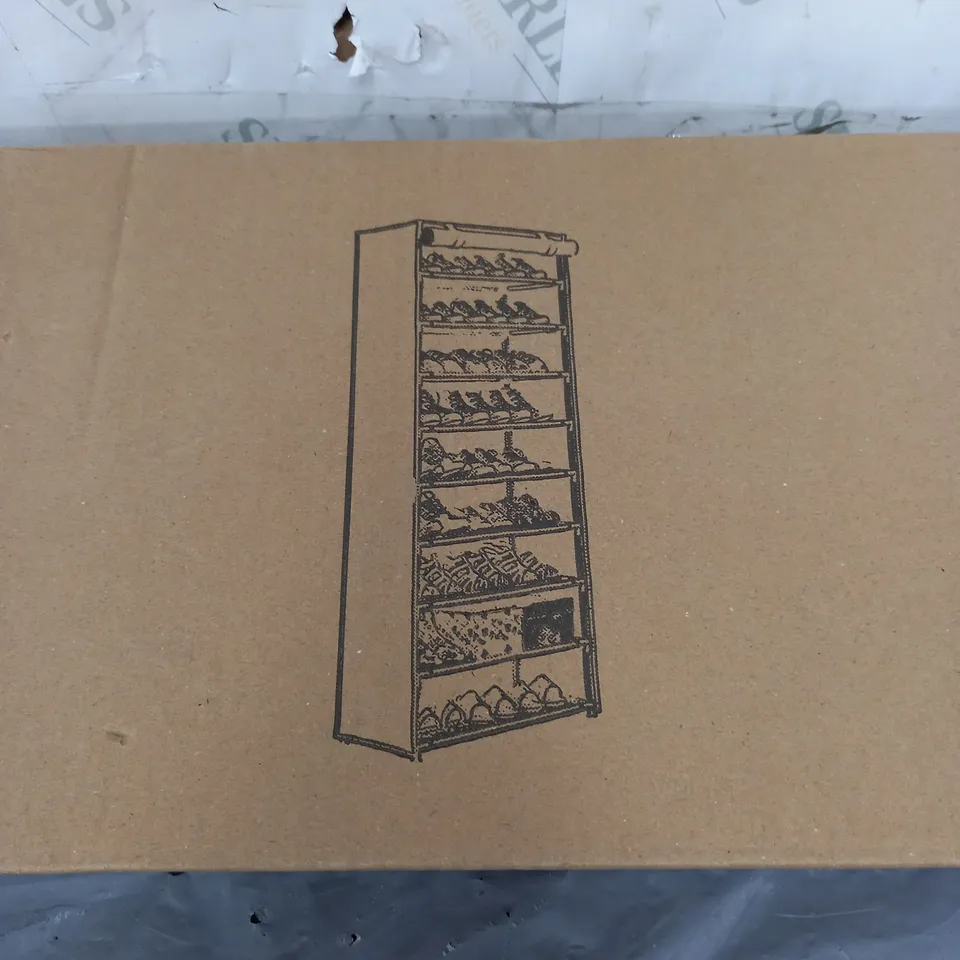 BOXED FABRIC SHOE RACK IN GREY
