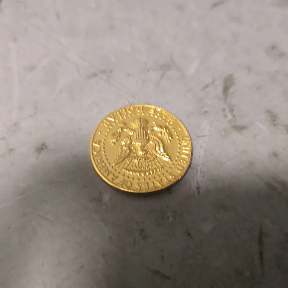 JFK 1974 SILVER AND GOLD PLATED HALF DOLLAR 