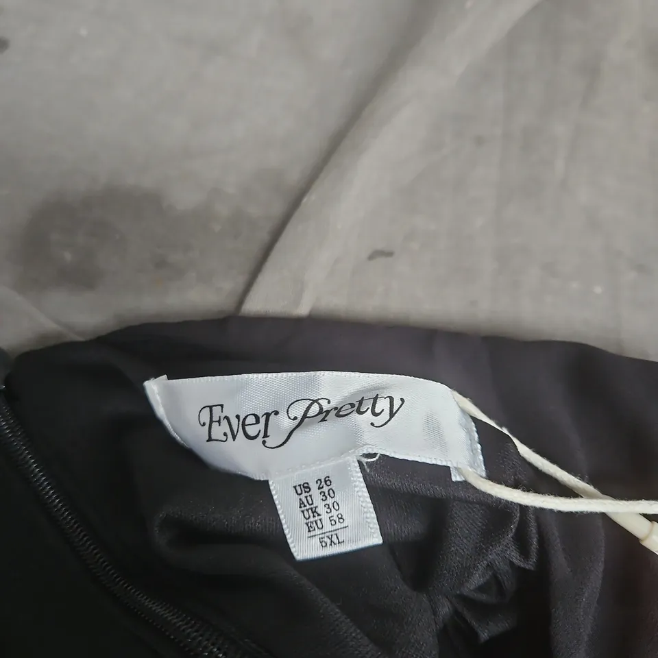 EVER PRETTY BLACK EVENING DRESS WITH BEADED WAIST – UK 30