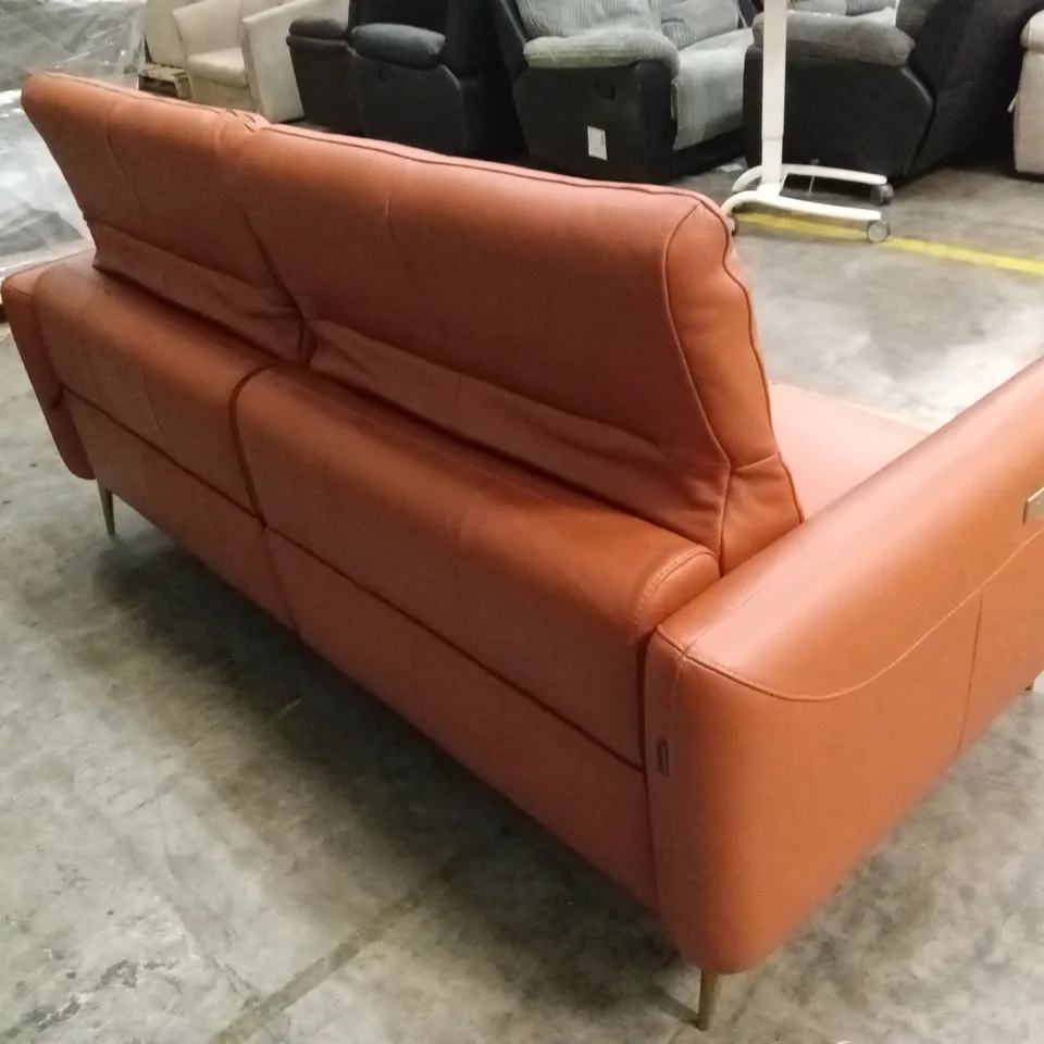 QUALITY DESIGNER ITALIAN MADE DUSK 3 SEATER ELECTRIC RECLINER LEATHER SOFA 