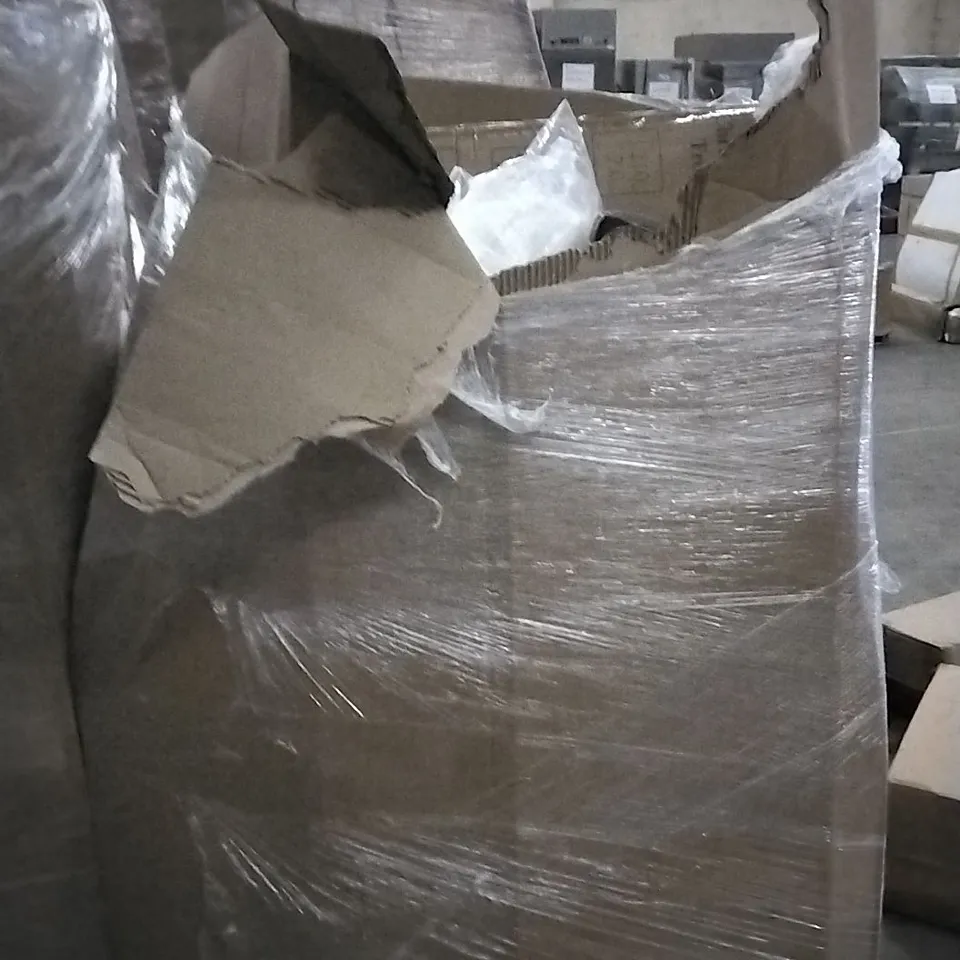 PALLET OF ASSORTED ITEMS INCLUDING FACELLE STAND MIXER, ASH BUCKET WITH SHOVEL, PIZZA STONE, PREMIUM KING SIZE AIR BED AND TOILET SEAT