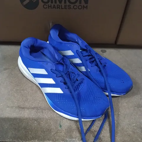 ADIDAS BLUE RUNNING SHOES – US 12 (UK 11) 