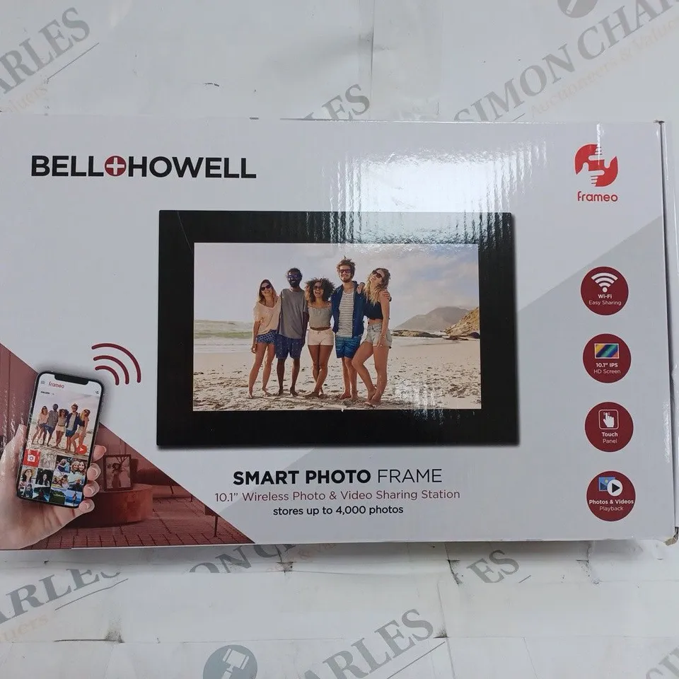 BOXED BELL & HOWELL SMART PHOTO FRAME 10.1" BHDPF101
