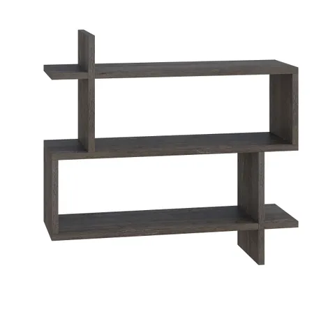 BOXED PARALEL BOOKCASE IN DARK COFFEE