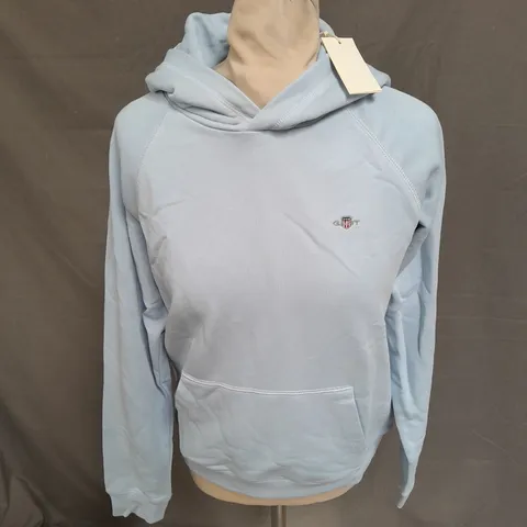 GANT SHEILD HOODIE IN FRESH BLUE SIZE 15YRS